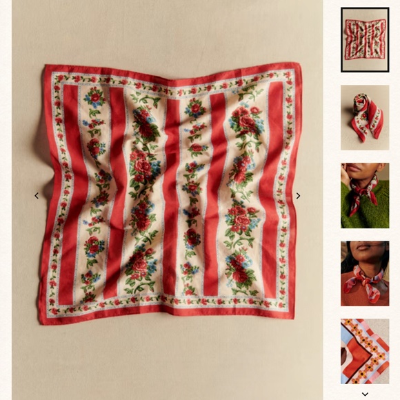 Sezane- Gaston scarf- Margaret Print (sold out online) NWTO - Picture 3 of 3